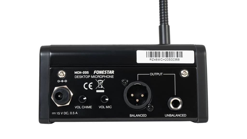Micrófono de condensador de sobremesa con tonos musicales de aviso y preamplificador thumbnail 6