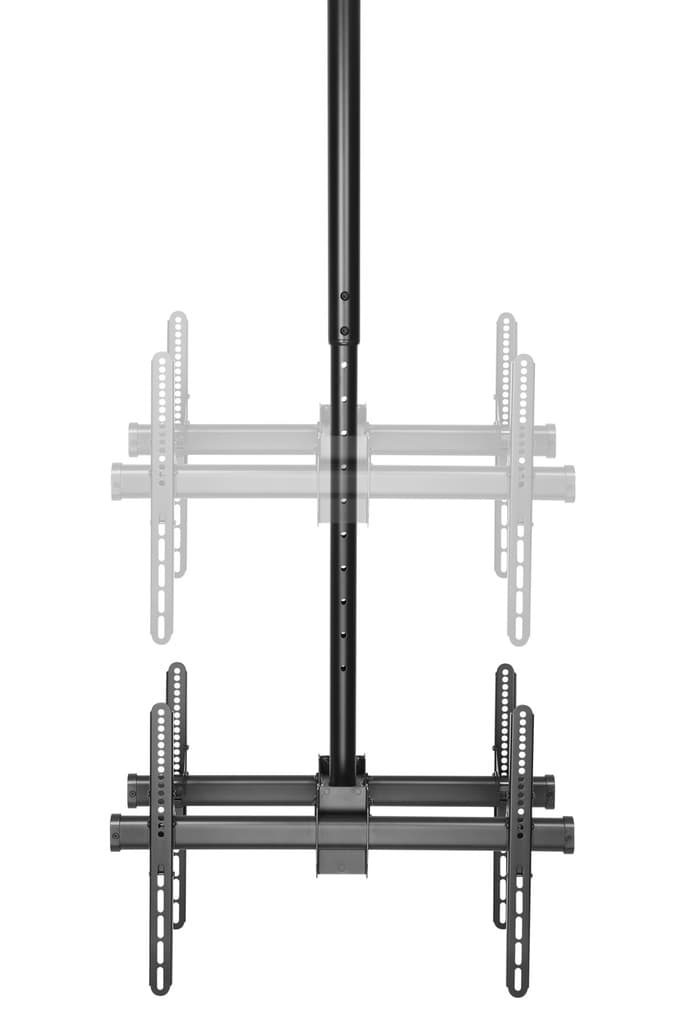 Soporte TV orientable de techo para 2 pantallas thumbnail 4
