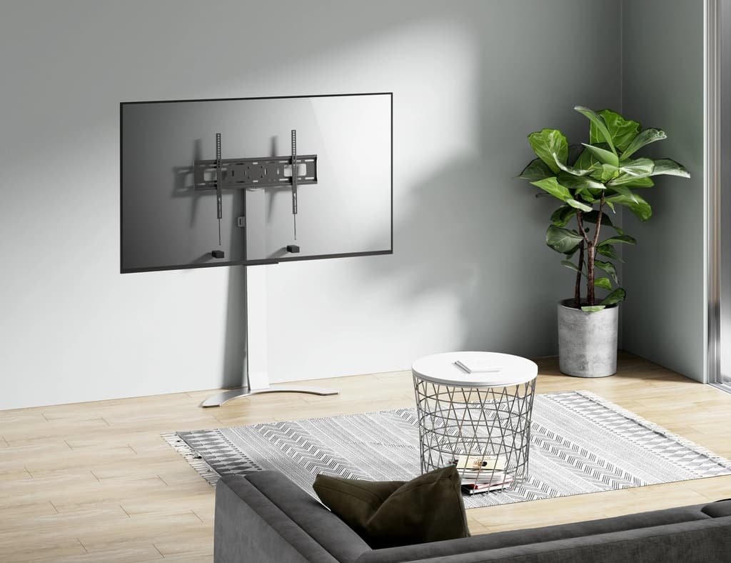 Soporte TV orientable de suelo apoyado en pared thumbnail 7