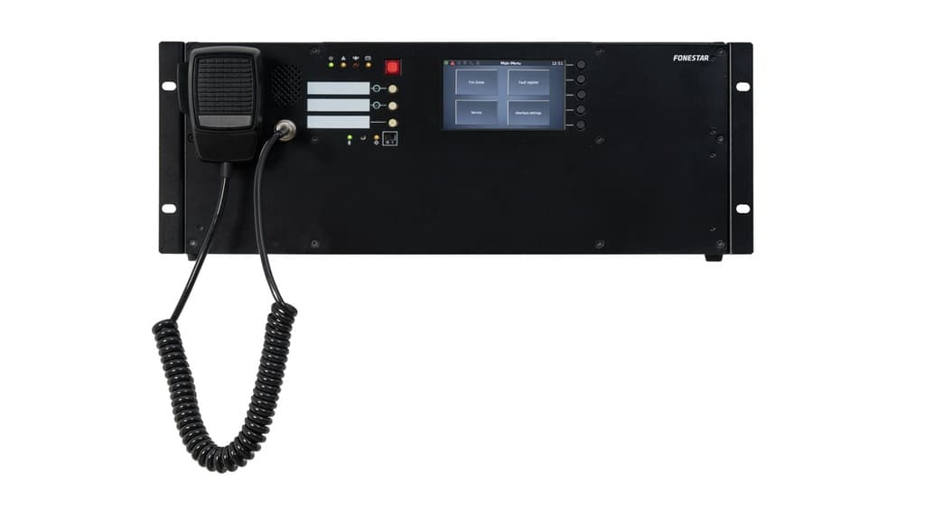 SEVEN Sistema de alarma por voz y megafonía compacto enrackable EN54 con 2 mensajes simultáneos y fibra SFP, 2 x 320 W thumbnail 3