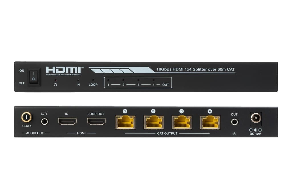 Distribuidor extensión HDMI 1 x 4 por cable Cat 6/6a/7 thumbnail 3