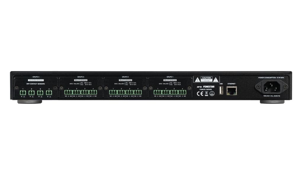 Dispositivo 4 entradas aisladas y 12 salidas de propósito general para sistema de audio IP thumbnail 2