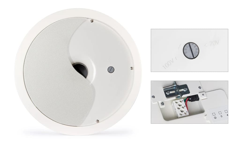 Altavoz de techo subwoofer con transformador de línea de 100 V thumbnail 3