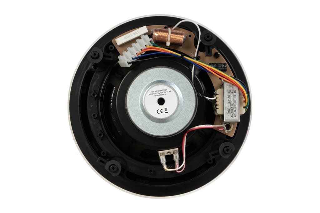 Altavoz de techo subwoofer con transformador de línea de 100 V thumbnail 2